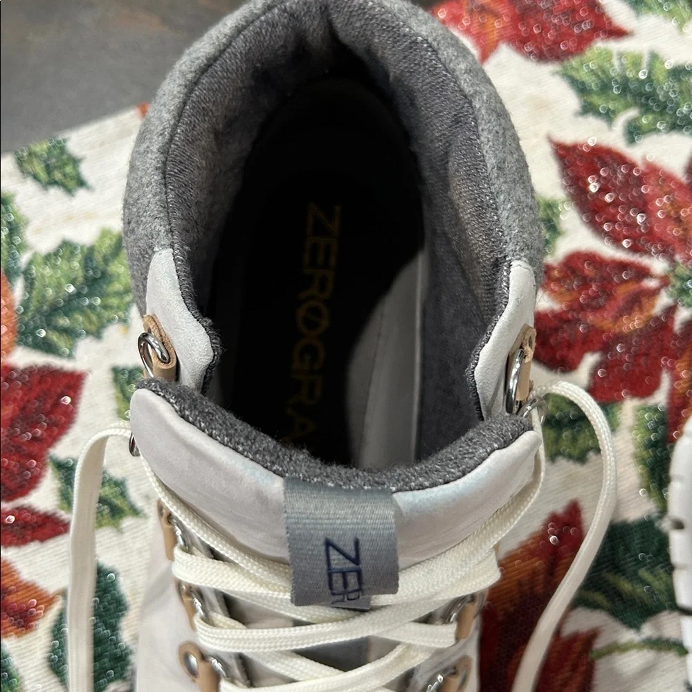 Cole Haan Cream and Gray waterproof Lace-Up Boots! - Picture 4 of 7